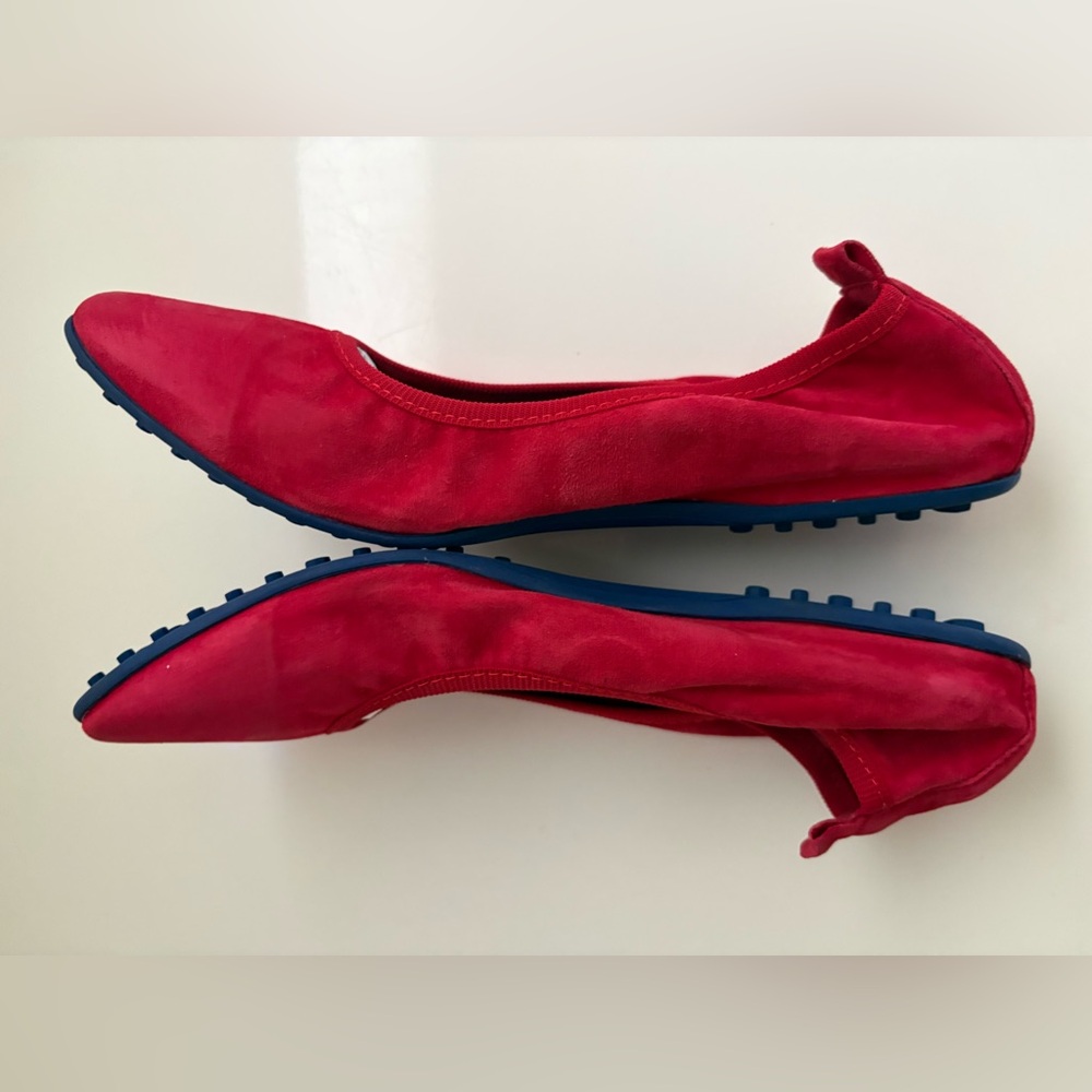 NUR ITALY The VALENTINA - NAPPA
Leather Foldable Ballerina Flats Red Size 39/8.5 - Picture 6 of 10